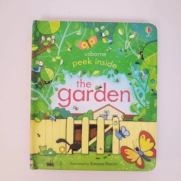 USBORNE Peek Inside the Garden Lift-A-Flap Board Book Illustrated Simona Dimitri - Picture 2 of 7